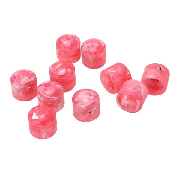 Volumen Tone Dome Knobs Plast Kontrol Elektrisk Guitar Bas Dele Tilbehør med Hex Nøgle GD89 Rose Rød