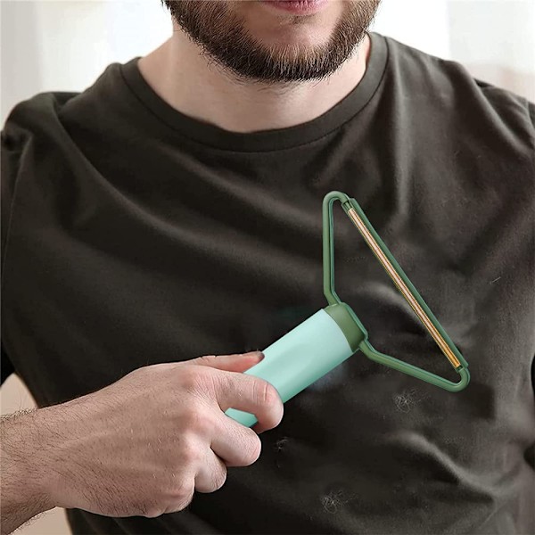 Bärbar Epilator Dubbelsidig Epilator Husdjur Epilator Hårrakapparat Epilator Återanvändbar hårboll Snabb Epilator Manuell tröjarengöring (mintgrön)