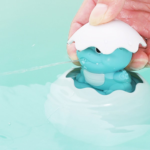 Badleksaker, badkar för barn Pool Dinosaurieägg Flytande sprinkler badleksaker (blå)