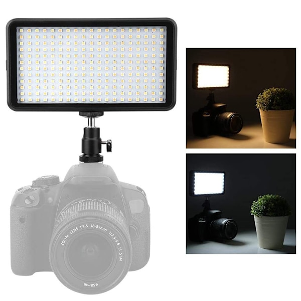 PAD160 LED-videoljus 3200-6000K dimbara fyllningsljus Fotograferingslampset