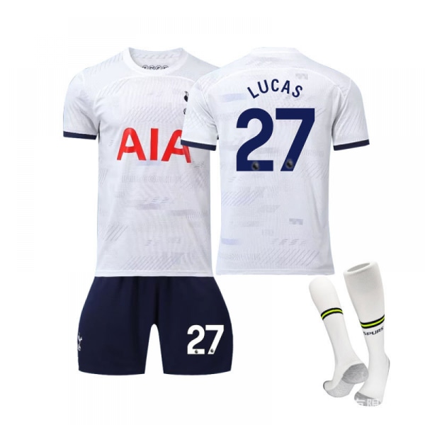 23/24 Tottenham Stadium Koti Lasten Jalkapallopaita Set Sukilla 27 LUCAS children' sizes28