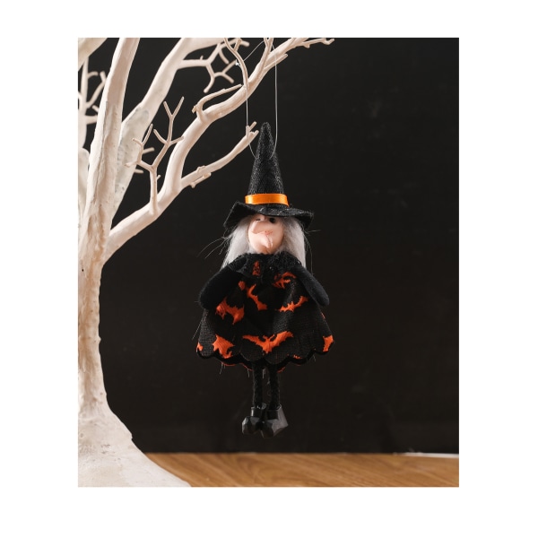 Halloween pieni riippuva koriste haamujuhlan kurpitsa haamu noita lelu baari kauhu riipus temppu riipus (noita pitkä jalka riipus)
