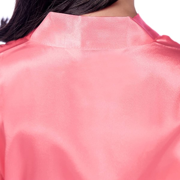 Lasten Silk Stain Puhdas Kimono Hääpuku Kimono Takki Yöasu ------ Vesimeloni (Koko 4)