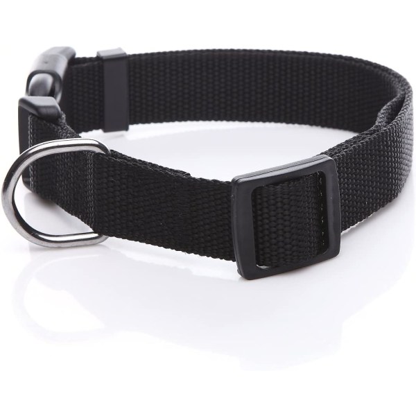 Justerbar Nylon Hundehalsbånd, Holdbart Hundehalsbånd: Størrelse S er ca. 4,9 tommer og 28-39 cm lang, egnet til små til mellemstore hunde