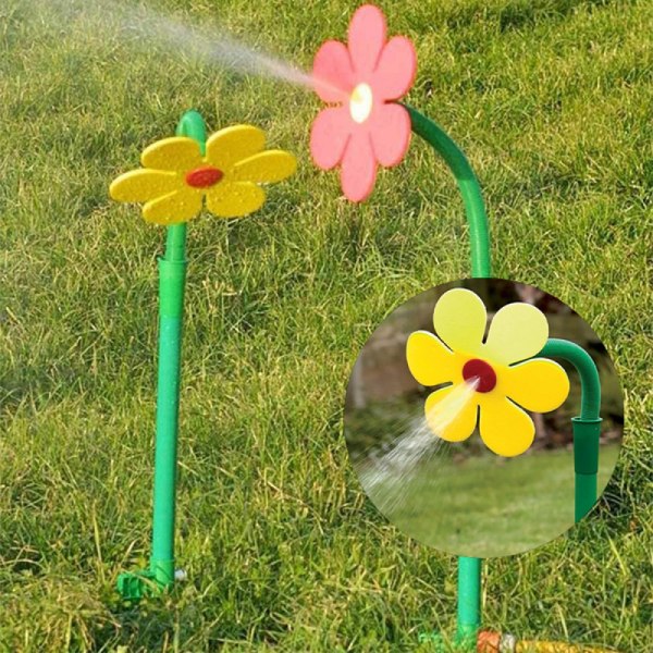 Sprinkler, Dansande solros trädgårdssprinkler, spraymunstycke, trädgårdsbevattningsverktyg.