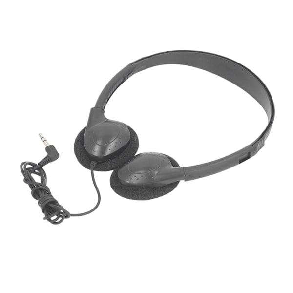 Luokkahuonekuulokkeet, korvan päällä, johdolliset stereokuulokkeet 3,5 mm liittimellä lapsille, aikuisille, kouluille, kirjastoille, lentokoneille, tietokoneille, kannettaville tietokoneille