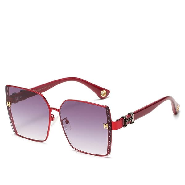 Solglasögon för kvinnor och män Retro Aviator Square Goggle Klassiska bågar