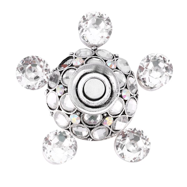 Magnetisk nagelspetsövningsställ bas lotus hållare nagelkonst display manikyrverktyg (silver)
