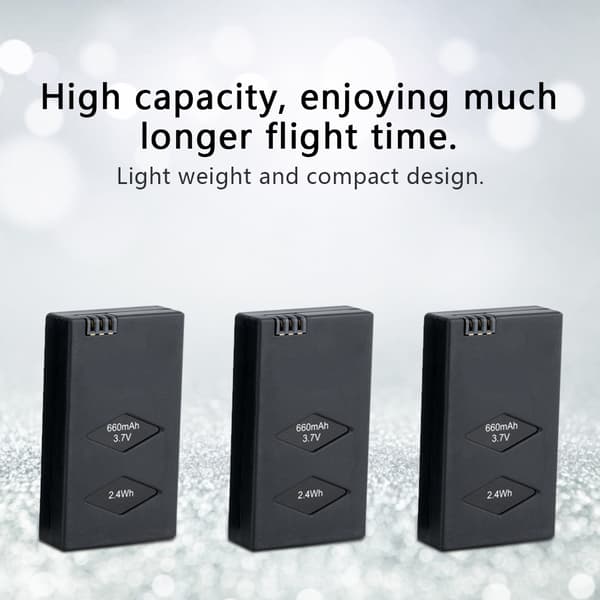 Shoot Parrot MiniDrones 3*Batterioplader med 3 Batterier