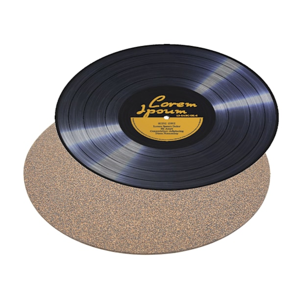Korkträskivspelare Plattermatta Nötning Reducerande Resonansundertryckning Platter Slipmat för Fonograf