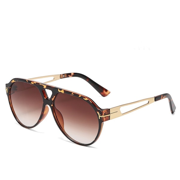 Stora Aviator Fashion Solglasögon för Män Kvinnor Goggle Legering Båge Glasögon