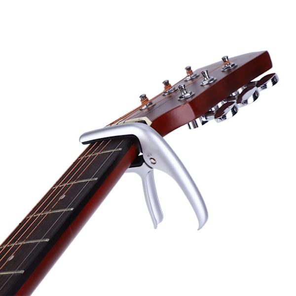 Enhånds bærbar metallgitar capo for folke- og elektriske gitarer tilbehør (MC-5)