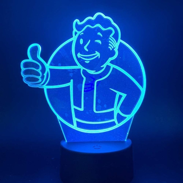 3D Nattlampa Pojkar Flickor Leksak Spel Fallout Shelter Färgbyte Present