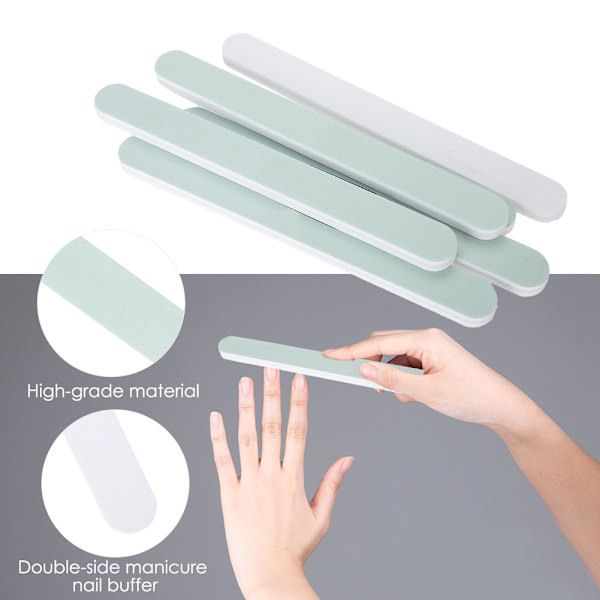 14 st/set nagelkonstbuffer svamp akryl nagelbuffer fil polerare manikyrverktyg