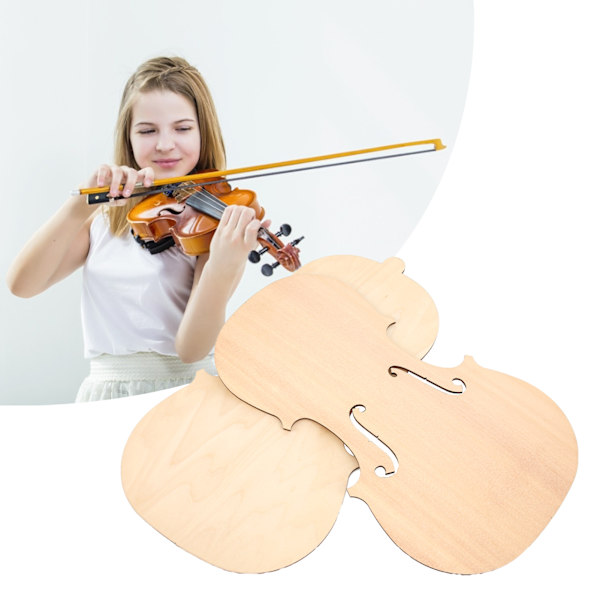 Ubehandlede Violiner Plade Træ Gran Frontpanel Ahorn Bagplade Bagplade DIY Dele