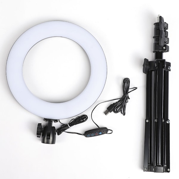 10\" LED-ringljus med stativ Dimbart LED-ljuskit för video Live Makeup