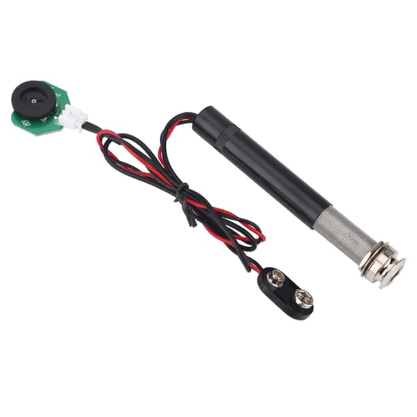 Endpin Jack Preamp Piezo Pickup Volumenkontrol Udskiftningsdele (til Ukulele)