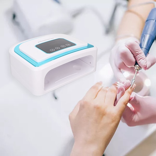 120W UV-gel nagellampa Snabbhärdande 4 Timers LCD-skärm Infraröd sensor Nagelgel Ljus 100‑240V