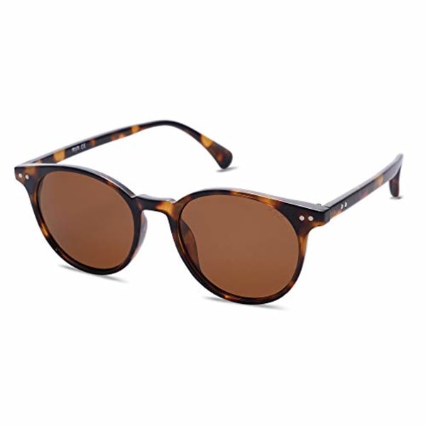 Små runda klassiska polariserade solglasögon för kvinnor män Vintage stil UV400-lins MAJ SJ2113