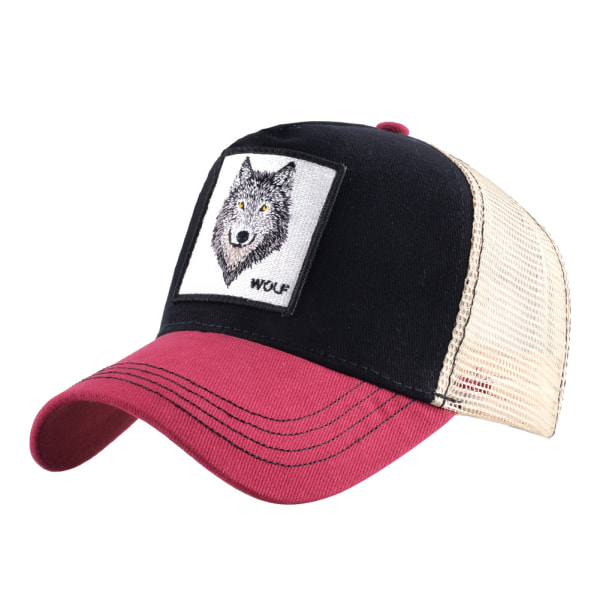 Animal bird mesh lastbilshatt snapback fyrkantig patch unisex baseballkepsar