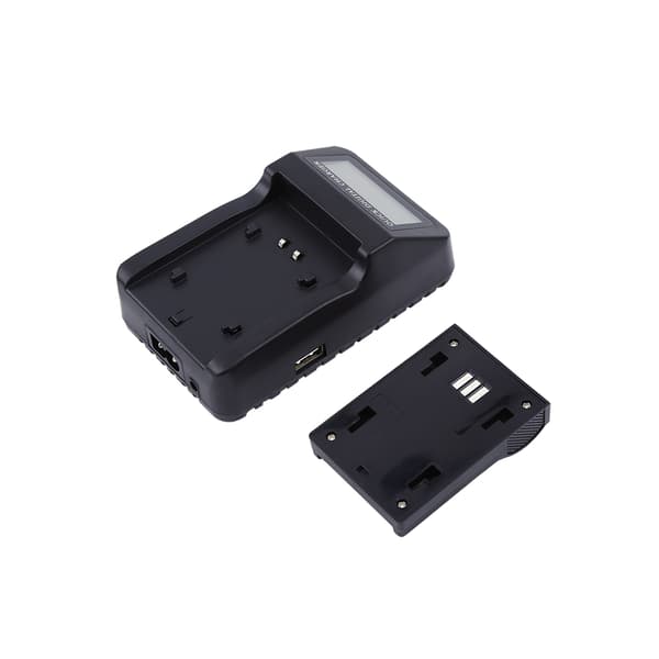 Digital LCD-oplader Batterioplader Standard til Canon LP-E6-serien
