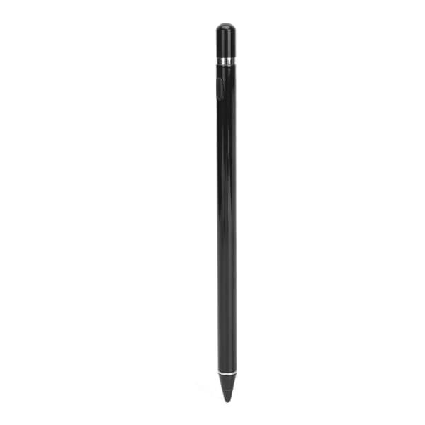 Universal Stylus Pen Magnetisk Penhætte Åben og Brug 95mAh Micro USB Touch Screen Penne til Smartphone Tablet Computer Sort