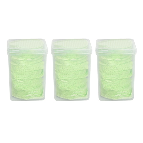 3 Förpackningar Nagelrengöringspads Mjuka Smidigare Säkra Bomullsbekväma Nagelkonst Gel Polish Pads för Salong Hem