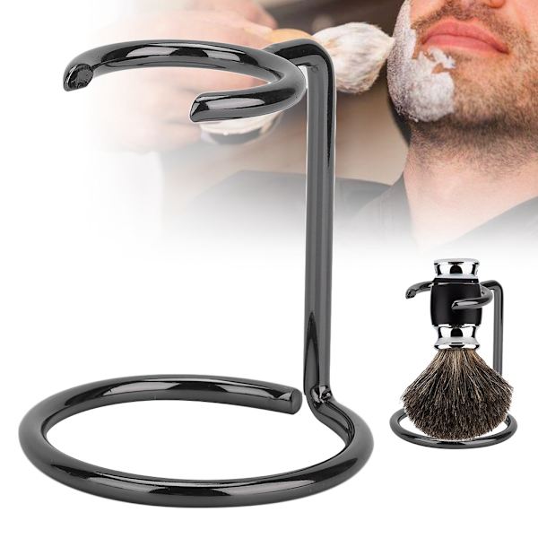 Barberhøvelstativ i rustfritt stål for barbering hjemme og på reise