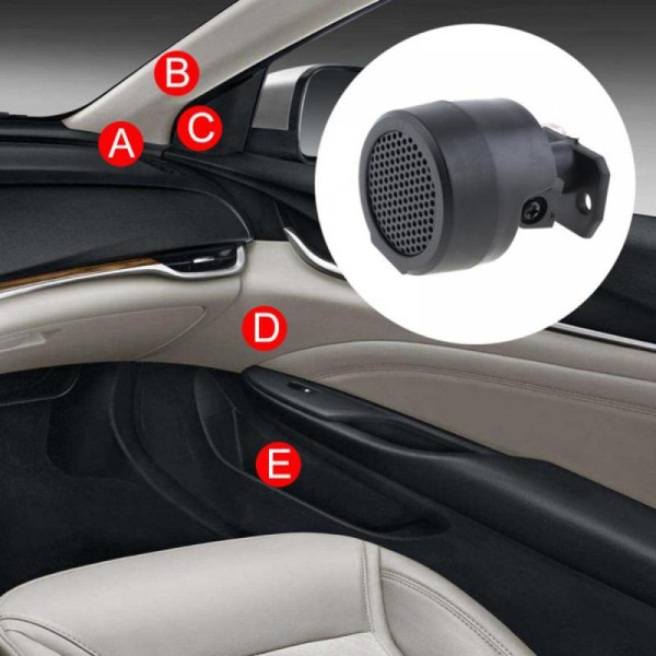1 par TP-006A diskanthögtalare 500W Mini Dome-högtalare 12V Hög effektivitet Stereo-högtalare för biljudsystem Tillbehör