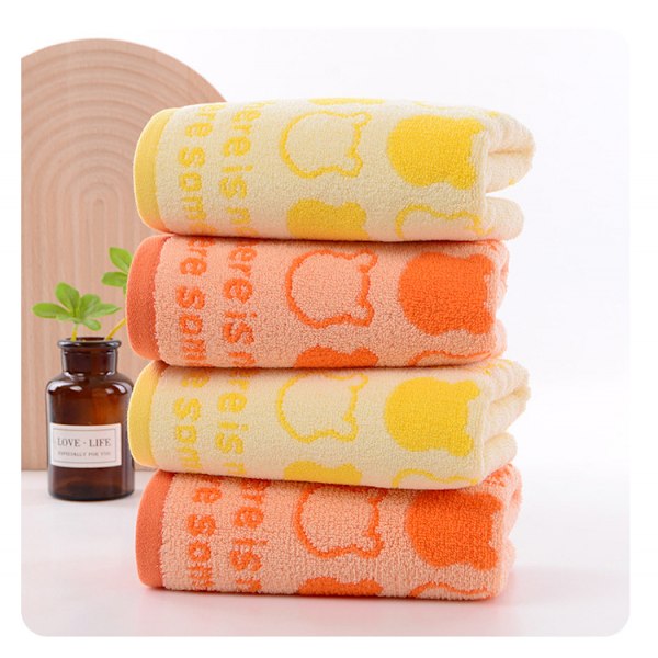 Snabbtorkande badlakan i 100 % bomull (13,7 tum L x 29,5 tum B), smal och lätt design, texturerad dubbelväv, låg luddbildning, absorberande 2-pack gult