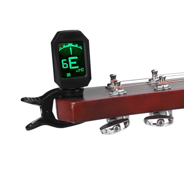 Clip-on digital LCD-tuner til kromatisk elguitar, bas og tilbehør