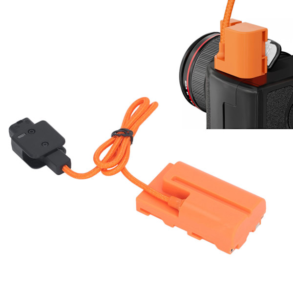 D Tap till NP F550 F570 F970 Dummy Batteri DC Koppling för Kamera Monitor LED Ljus Kontinuerlig Strömförsörjning