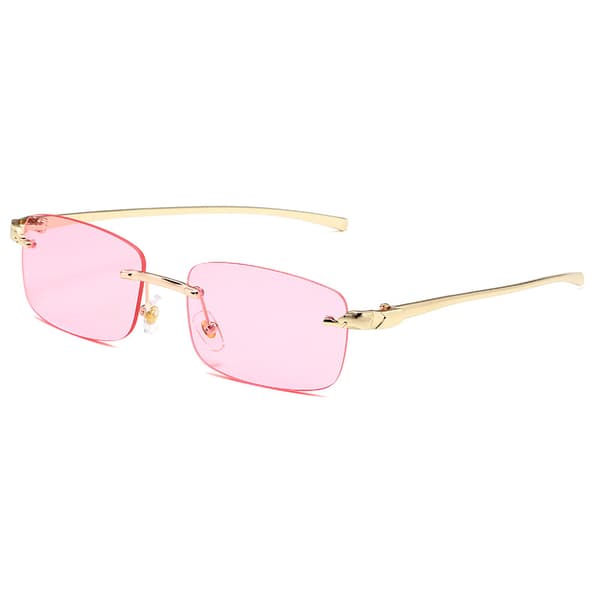Solglasögon för kvinnor och män Retro Aviator Square Goggle Classic Frame glasögon