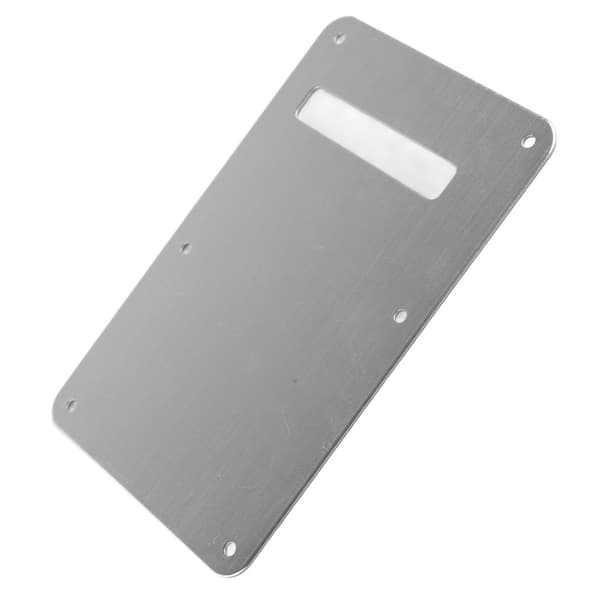 Elektrisk gitarr bakre bakplatta fjäderöverdrag aluminiumlegering slät utseende gitarr bakplatta silver