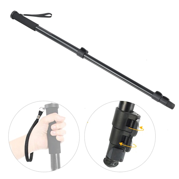Aluminiumlegering Bärbar Retraktil Monopod Selfie Stick Fäste Stöd Stång för SLR-kamera(P264A)