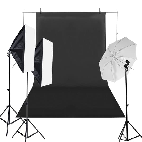 1,6*3m/5,2*9,8ft Fotografi Chromakey Baggrund Studio Bomuld Stand Baggrund (sort)