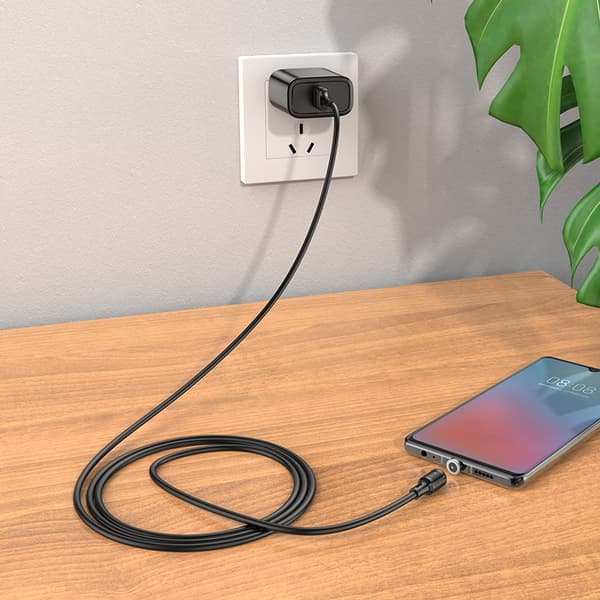 hoco. X52 magnetisk ladekabel for  Android  universal mobiltelefon rund hode ladekabel