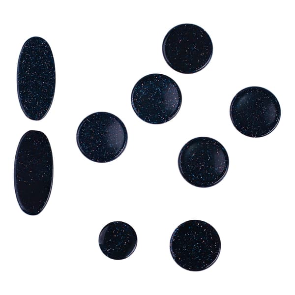 9PCS Saksofon Finger Pads Saksofon Nøkkelknapper Musikinstrument Tilbehør Flere Størrelser C356 Mørkeblå