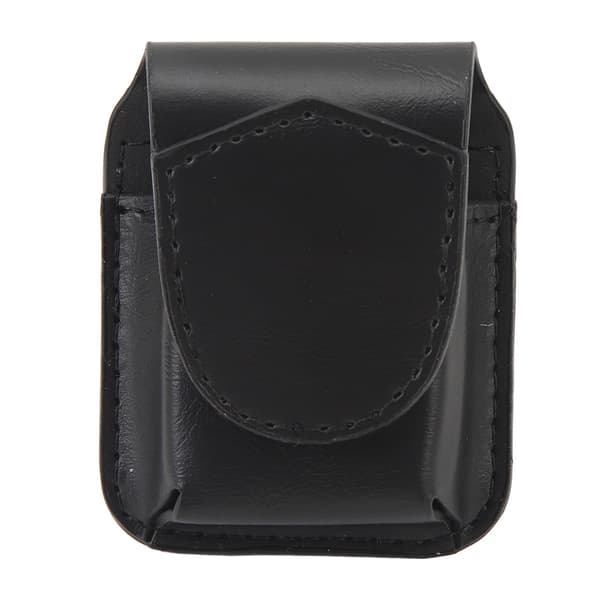 Lighterpose med lommebæltestrop PU-holder Anti-ridse blødt for Magnetisk spænde Lighter taljetaske til udendørs sort