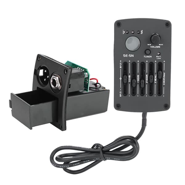 SE‑5N 5-bands EQ Equalizer Pickup Tuner för Akustisk Gitarr Musikinstrument Tillbehör Kit