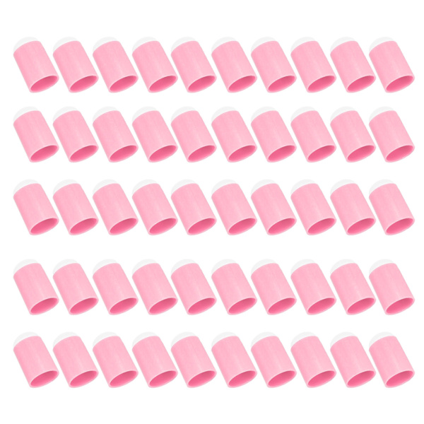 50 st bläckdynor, smetningssvamp, mångsidig, mjuk, flexibel, lättviktig fingersvamp, daubers för hem, nagelsalong, rosa