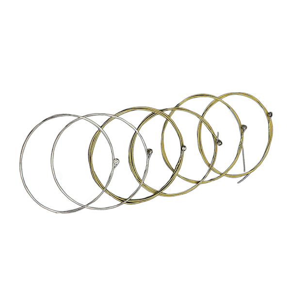 Akustiske gitarstrenger i messing, standard, lette, 6 strenger, erstatningsstrenger for gitar