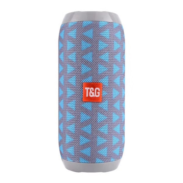 TG117 tygkonst bluetooth-högtalare utomhus vattentät subwoofer dubbla membraner högkvalitativ bärbar plug-in tecknad högtalare Triangel blå