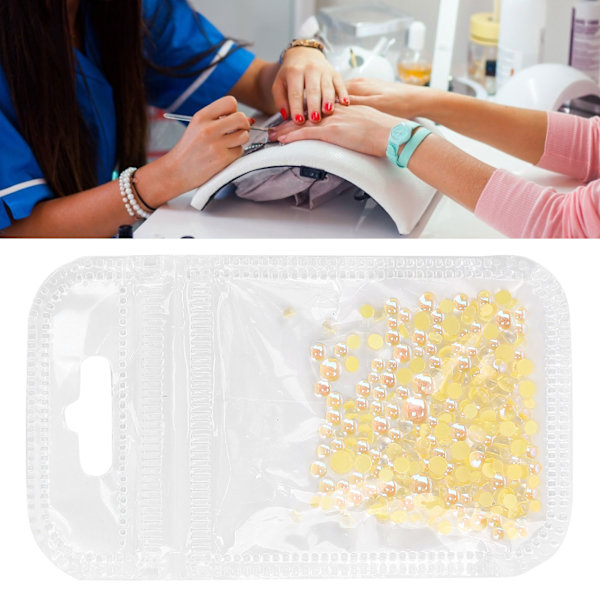 300 stk. Nail Art Faux Krystal Perler DIY Negle Mini Mikro Perler Manicure Dekorative Tilbehør10