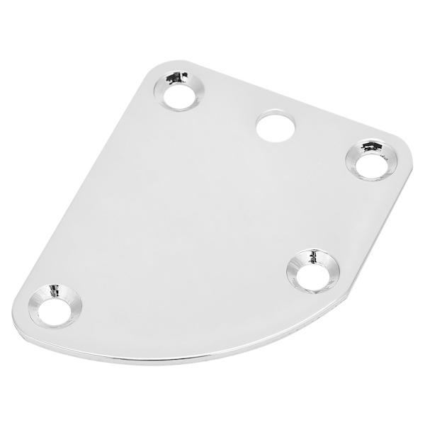 5-hulls nakkeplate for ST elektrisk gitar Deluxe Style DIY erstatningsdeler (sølv)