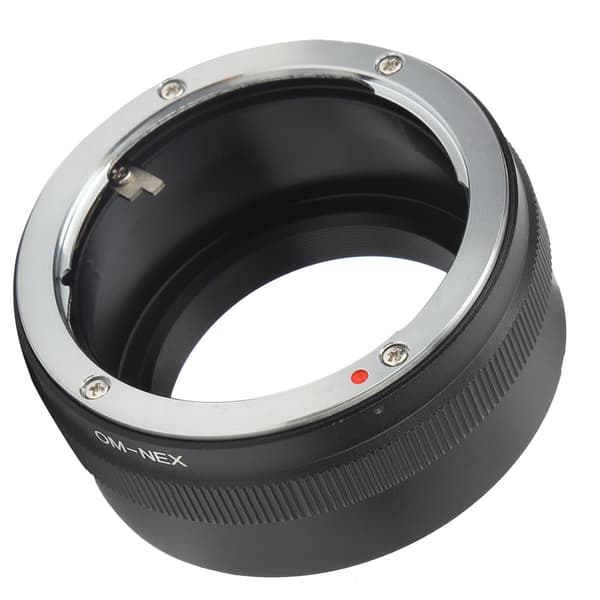 FOTGA OMNEX konverteradapterring til Olympus OM-objektiv til Sony E-mount-kamera