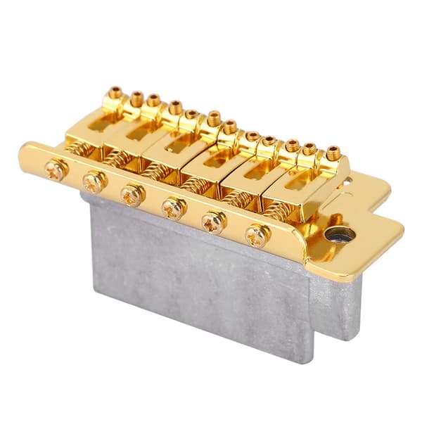 Elektrisk guitar tremolo bro system hals plade sæt til ST guitar (guld)