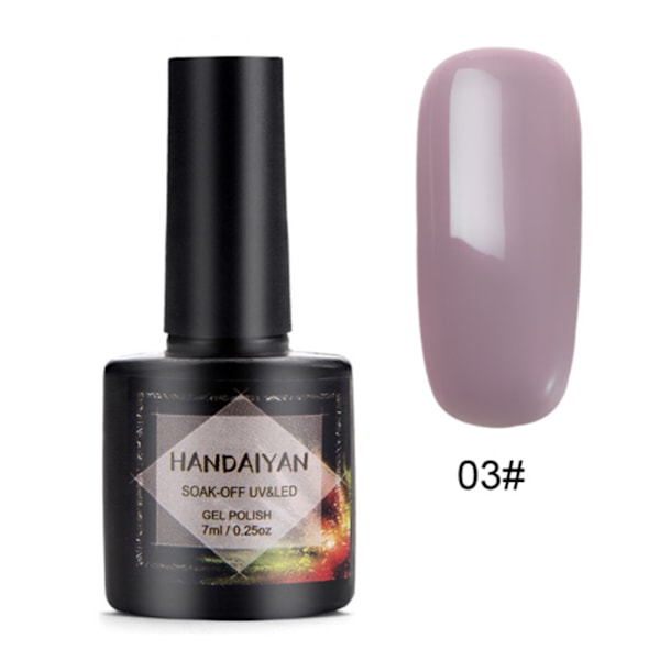 7ML Shiny Led UV/LED Nagellack Soak Off Gel Färg Lack Varnish Nail Art 3#