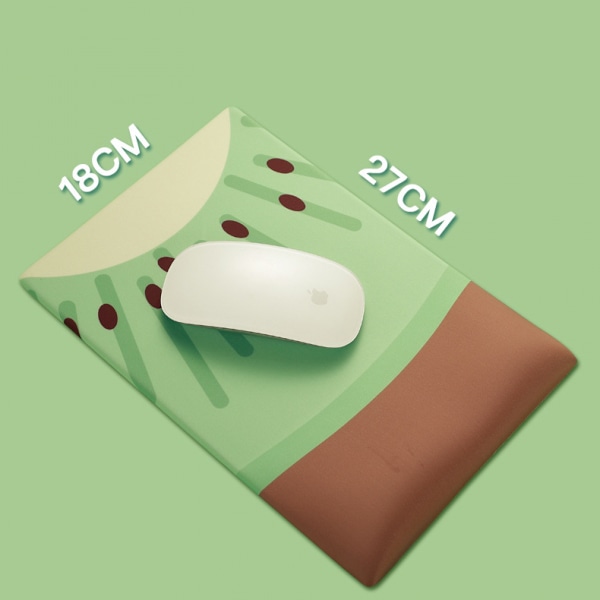 Musematte med håndleddsstøtte, laget av memory foam, ergonomisk støtte, enkel skriving og lindrer håndleddssmerter