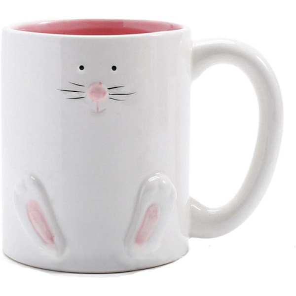 Påskhare Kaffe Mugg Påsk Dekoration Present till Barn Pojkar Flickor - Keramik Mugg 12oz (Kanin